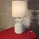 pineapple lamp 1960 white porcelain 38x16 very pretty model lampshade in l