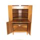 Meuble-bar d'angle scandinave en noyer, Suède, 1940