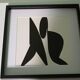 Tableau Vintage Art Optique - Victor Vasarely "Phantom" - Frame 40x40cm