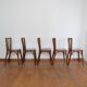 Lot de 5 chaises bistrot baumann vintage
