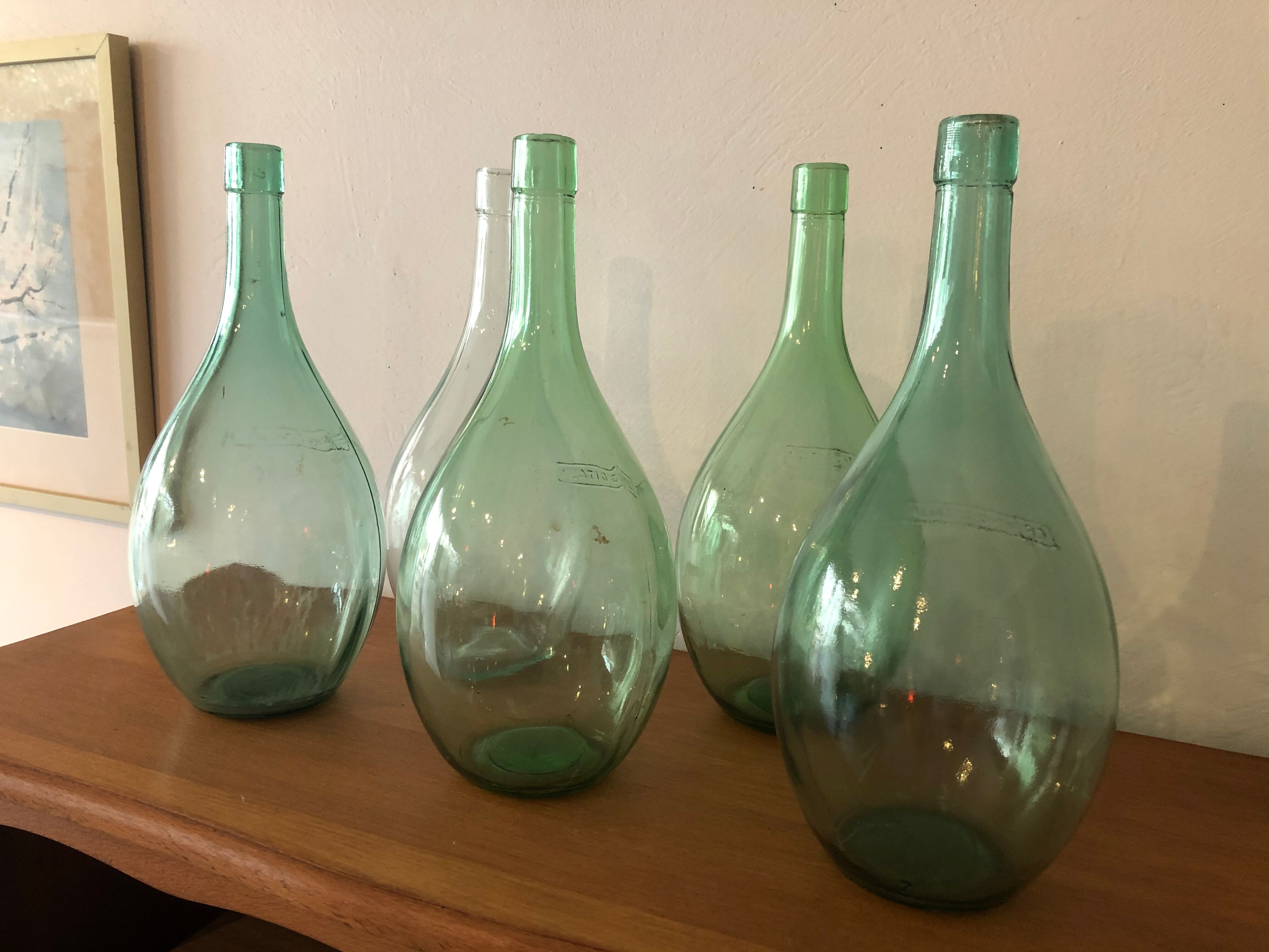Set of 5 demijohn