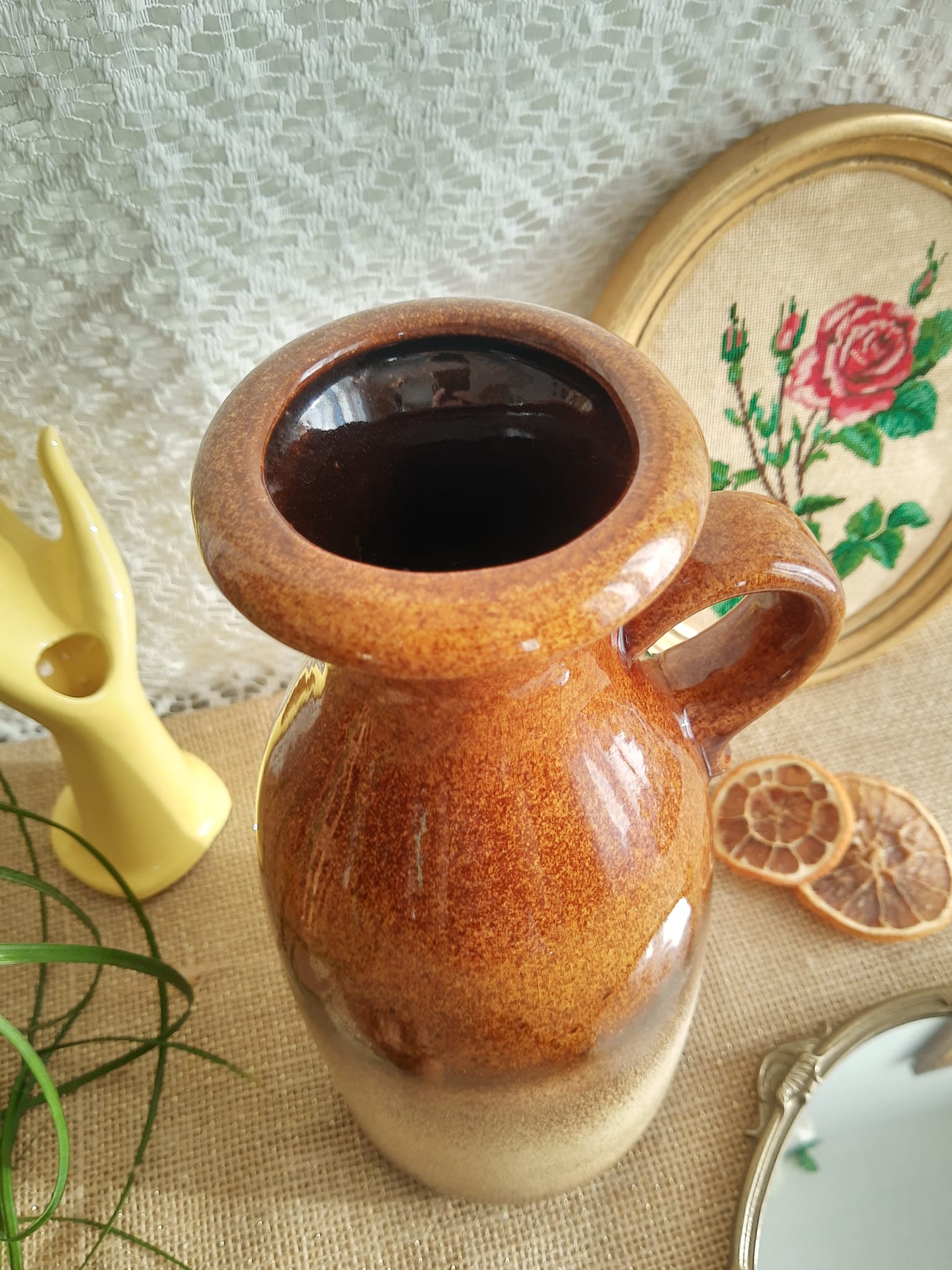 Ceramic vase Scheurich keramik 493-27 West Germany - vintage
