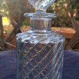 Large bamboo crystal bottle by Baccarat