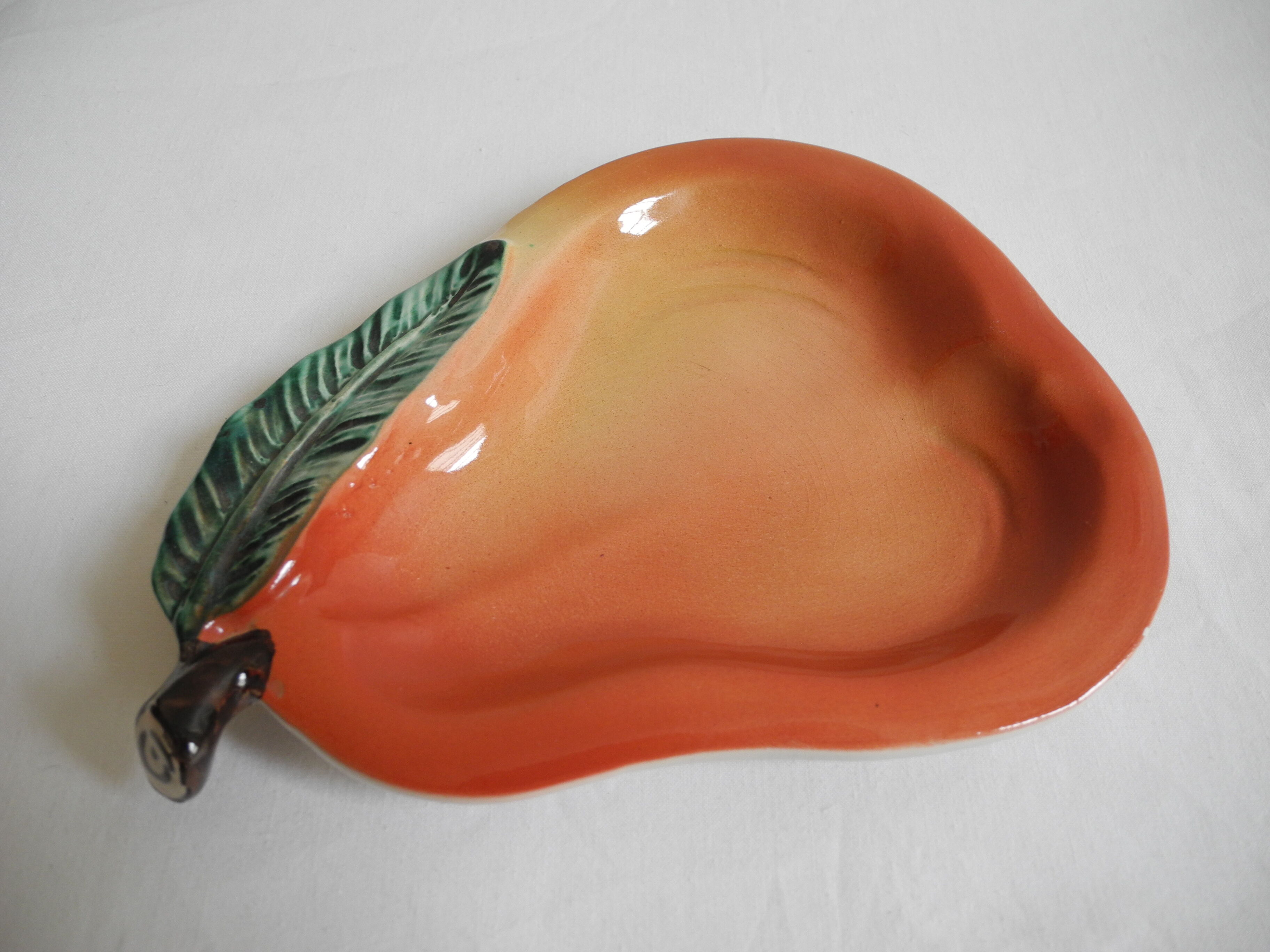 Ashtray pear vintage earthenware italy