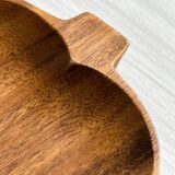 Empty wooden apple pocket.