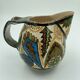 Pichet Paul Fouillen faience de Quimper decor geometrique signe