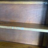 Vintage brutalist oak bookcase