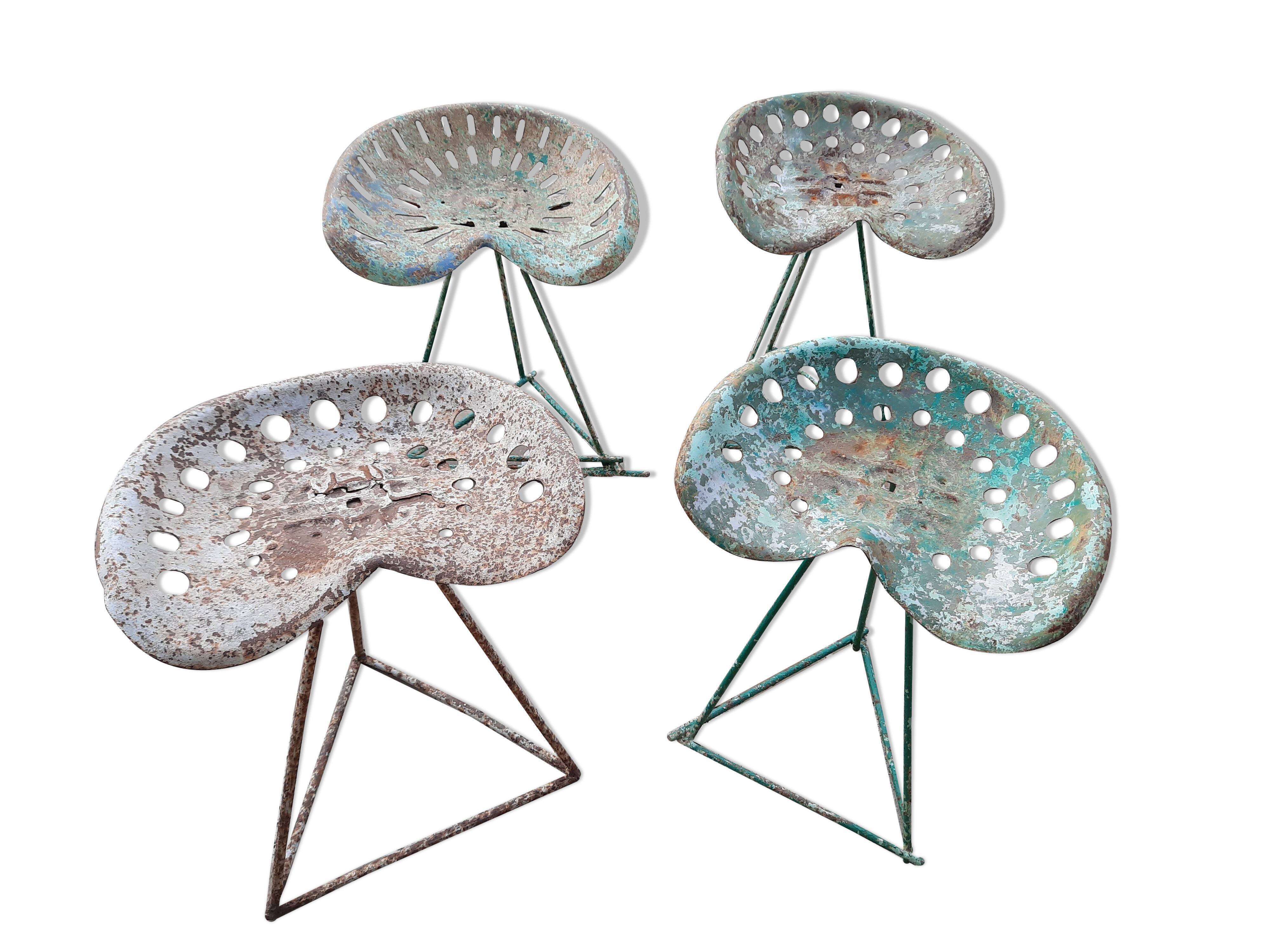 Lot of 4 stool seat tractor