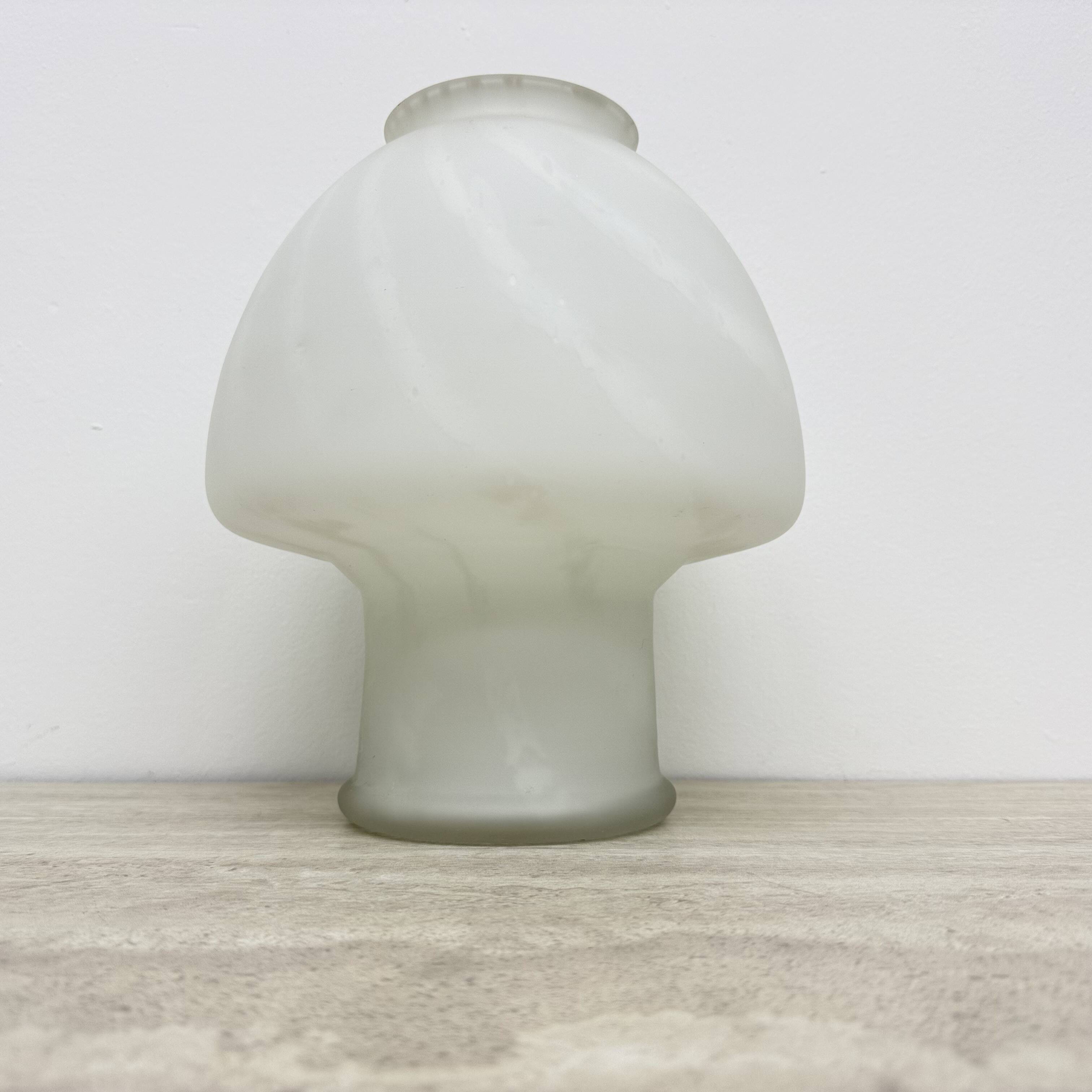 Mid-century Murano glass mushroom table lamp , 1970s