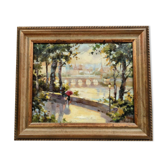 Impressionist school of the mid-twentieth century: oil on Panel around 1950