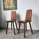 Paire de chaises brutaliste en chêne 1950