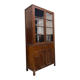 XL vintage wooden display cabinet/buffet, very tall, with glass.