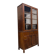 XL vintage wooden display cabinet/buffet, very tall, with glass.
