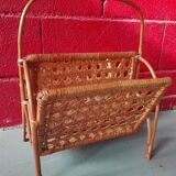 Rattan magazines holder