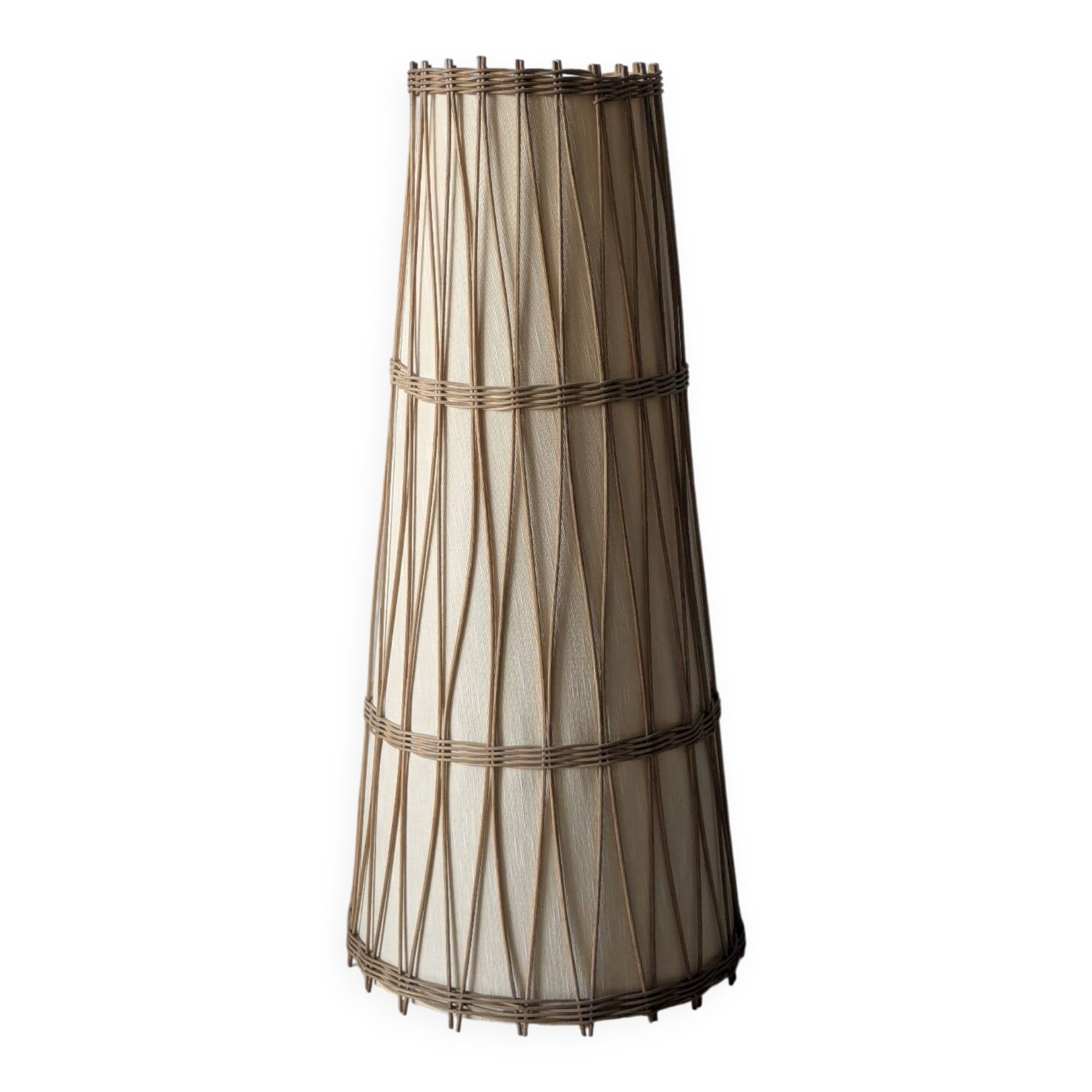 Vintage rattan lampshade