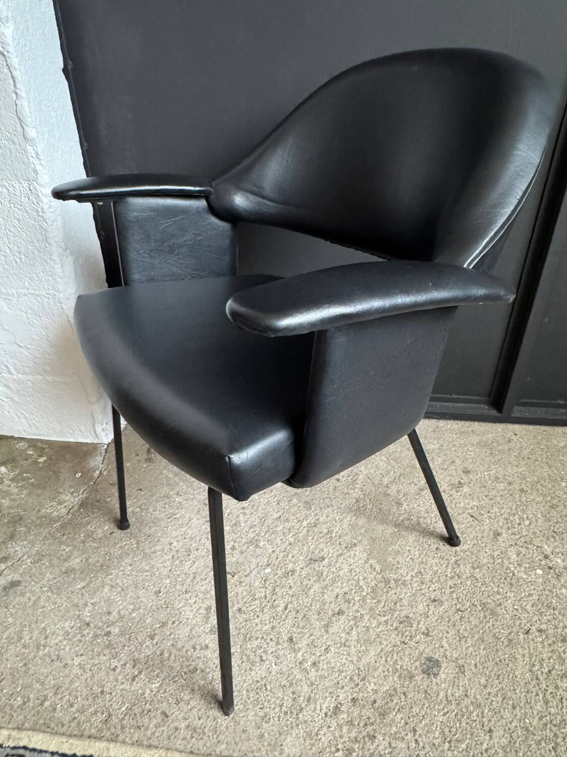 Black armchair from the 1950s