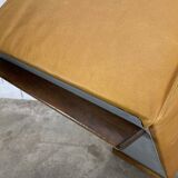 Vintage leather bench from 1970