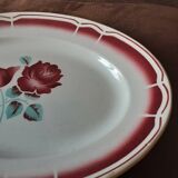 Grand plat ovale  porcelaine