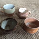 Set of 4 stoneware cups