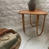 Small banbou tripod table from the 70s