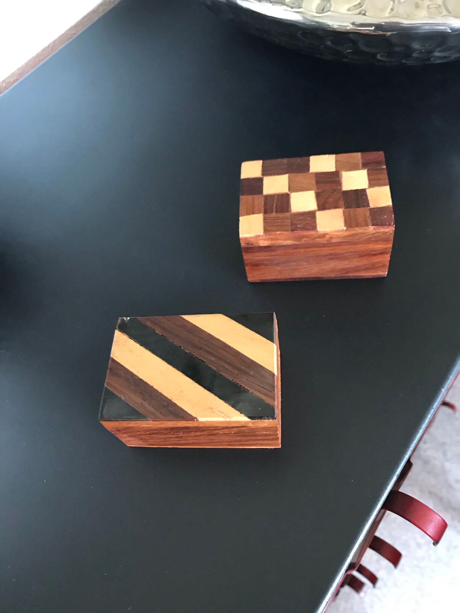 Lot 2 wooden boxes