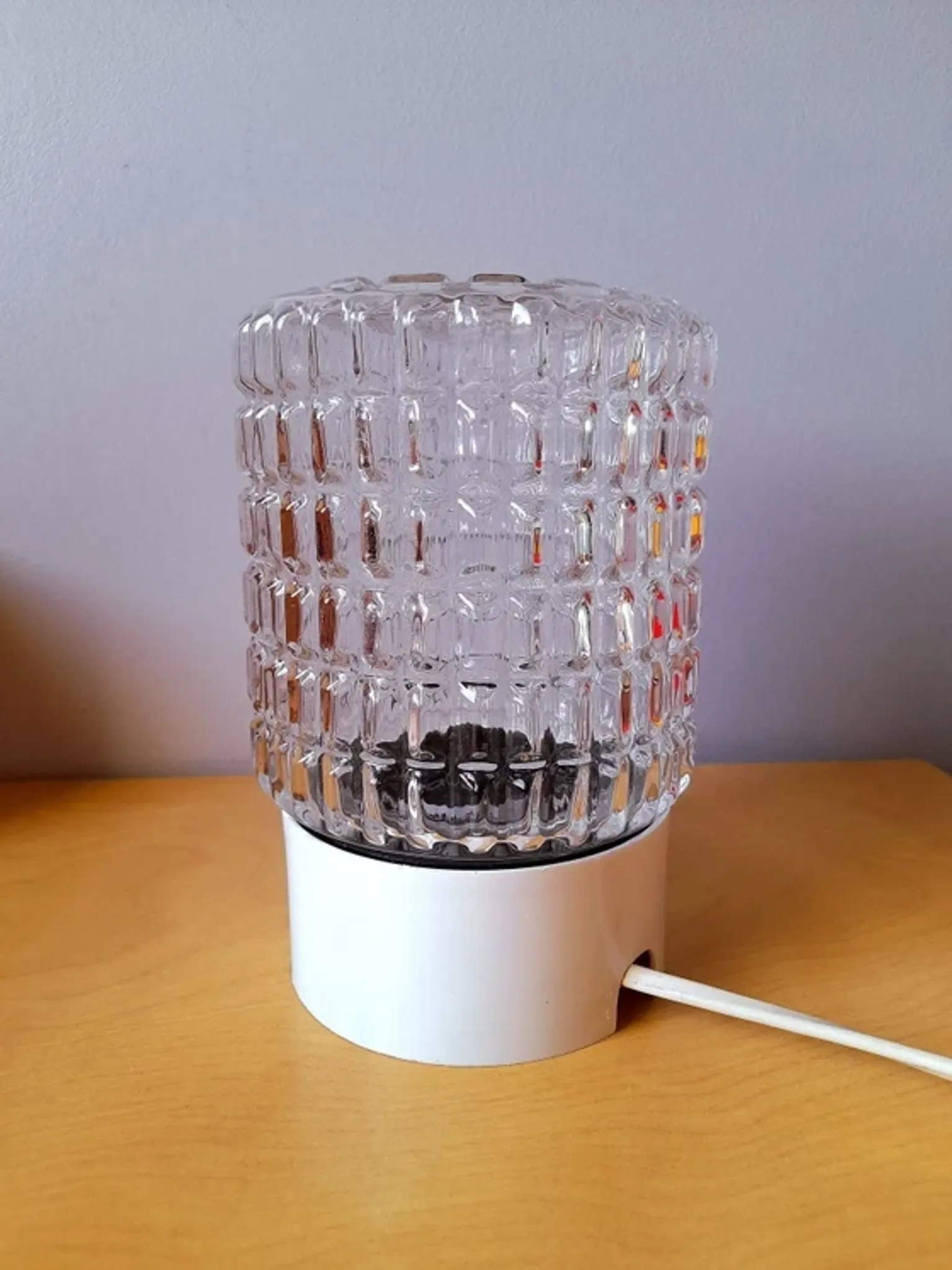 Table lamp in glass 1970