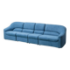 4-module blue sofa from the 1970s – Italian vintage modernist design