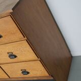 Large Vintage Dutch Oak Shop Cabinet / Sideboard, 1950s