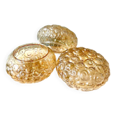3 Helena Tynell snail ceiling globes, 1960