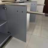 Meuble Belgo Chrome acier inoxydable brossé