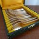 12 teaspoons Ravinet denfer silver metal Art Deco 10 cm