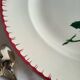 Large round serving platter sarreguemines, epernay model
