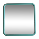 Vintage mirror in painted tubular steel of rectangular shape, 60 cm