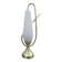 Grande lampe en verre et laiton 1950 1960