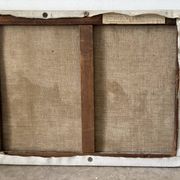 Scène côtière méditerranéen, huile sur toile signée