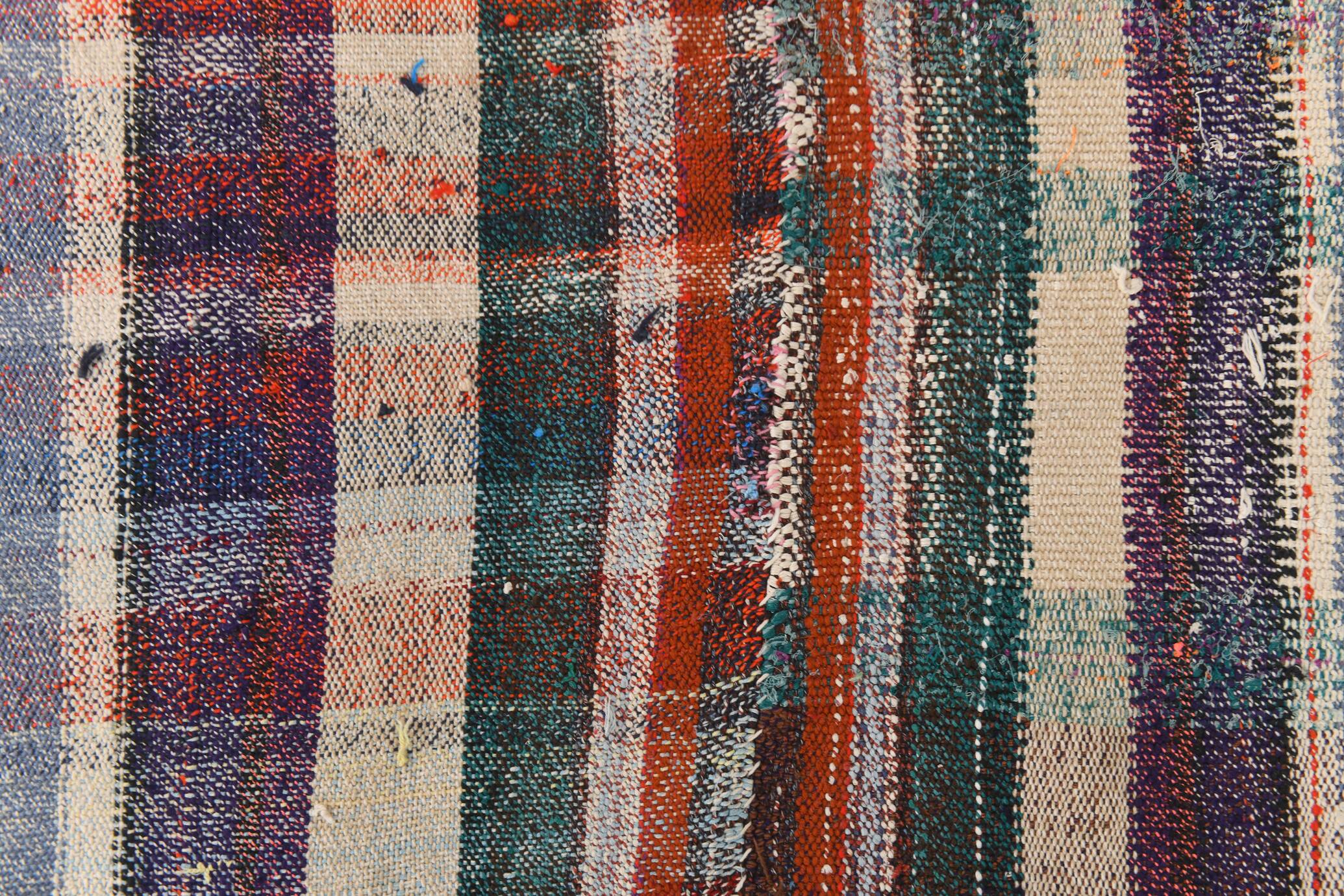 Hand Knotted Jute Vintage Kilim Rug, 219x336Cm