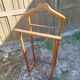 Double valet wood coat rack