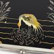Art Deco tea tray glass and silver metal 30s