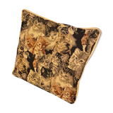 Coussin tapisserie chat