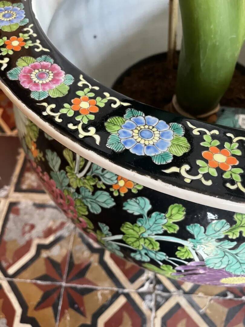 Pot de fleurs XXL asiatique