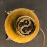 Brass lamp foot and glass