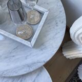 Signature Nesting Tables x 100% Carrara White Marble