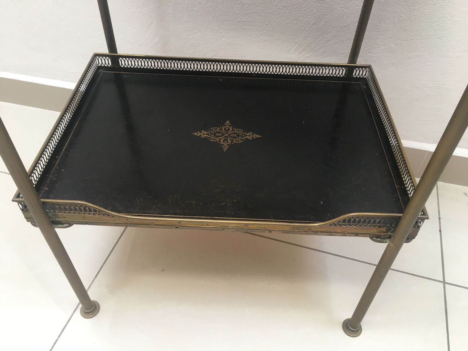 Side table two trays