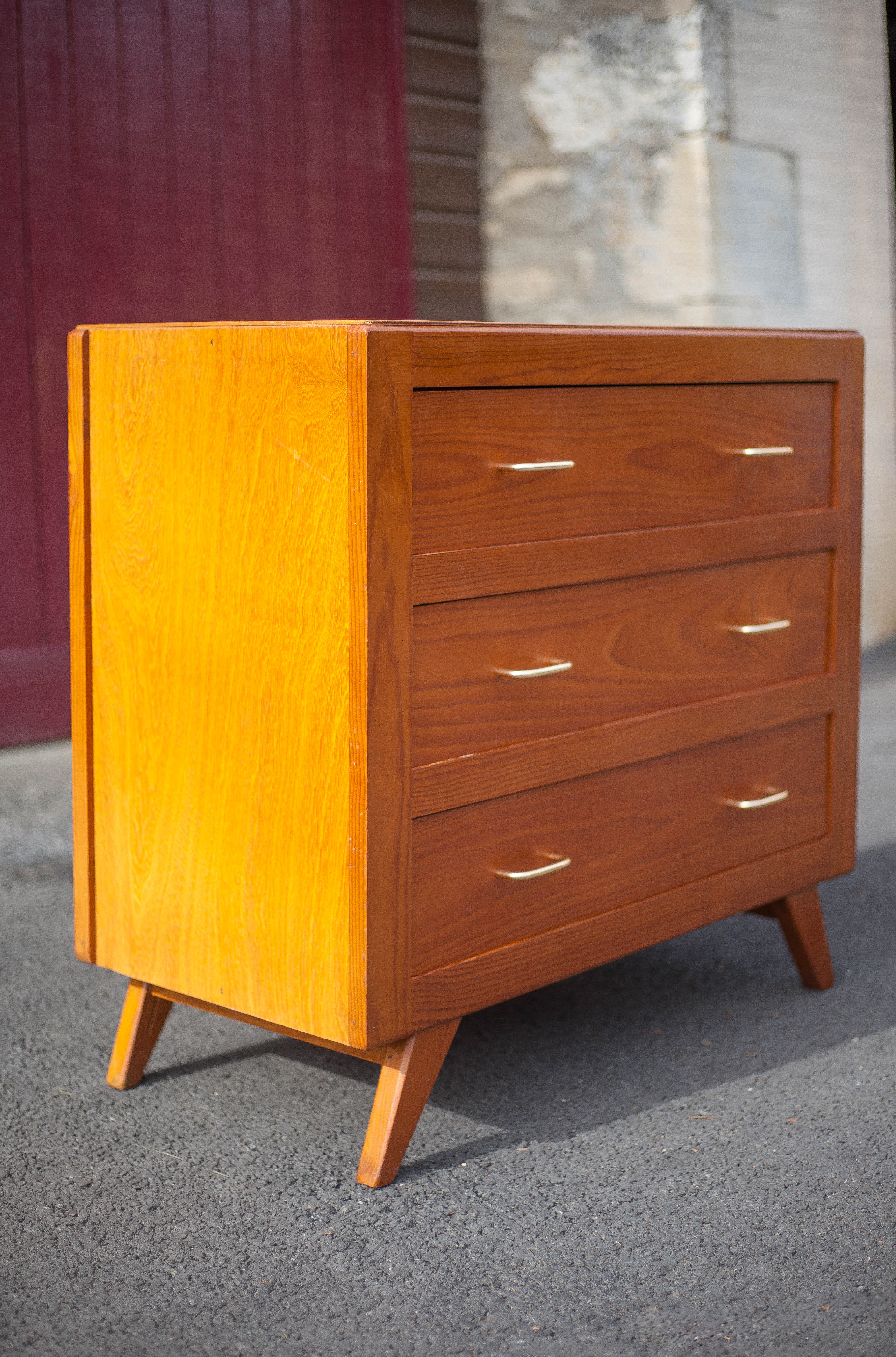 Vintage chest of drawers, pine wood chest of drawers, storage unit, bedroom, decoration