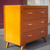 Vintage chest of drawers, pine wood chest of drawers, storage unit, bedroom, decoration