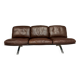De Sede DS31 vintage leather 3-seater canapé banquette from the 1970s.