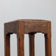 Pair of Dutch Art Deco oak bar stools with upholstered seats, 1930s