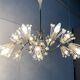 Austrian flower chandelier by Emil Stejnar for Rupert Nikoll, Vienna, Austria, 1950s.