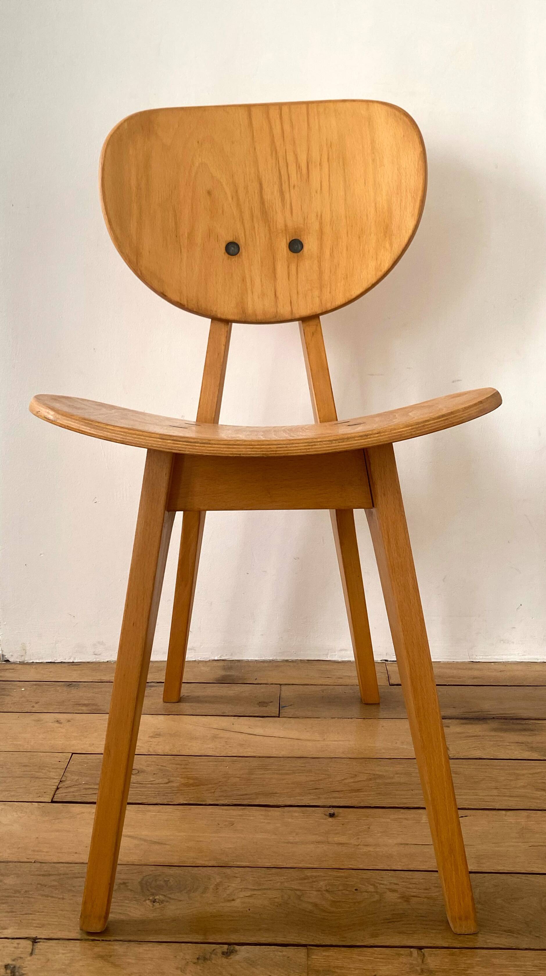 Junzo sakakura chair / n. 3221 / vintage