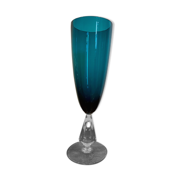Vase bleu vert italien